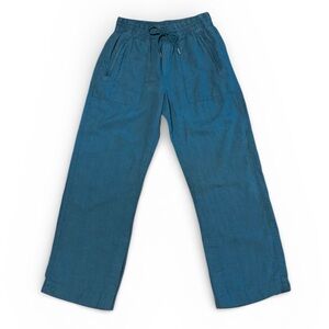 Athleta 100% Linen “Retreat” Pants - Teal